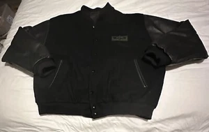 CHAQUETA BOMBARDERO DE COLECCIÓN OSO DORADO LANA Y CUERO Universidad como nuevo xxl - Imagen 1 de 16