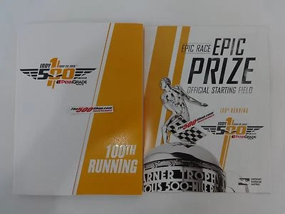 2016 Indianapolis 500 Celebrated 100th Running Program With Starting Line-Up - Image 1 of 4