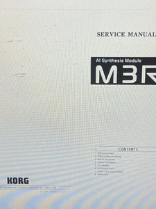 Korg M3r Servicehandbuch PDF - Bild 1 von 1