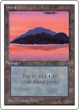 Island (Blue) ~ Lightly Played Unlimited MTG Magic UltimateMTG Land Card