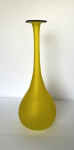 Carlo Moretti Nason Rosenthal Netter Mcm Mid Century Satin Glass Vase H 15 in - Picture 1 of 9