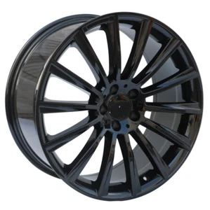 (Set Of 4) 17" BLACK AMG STYLE rims wheels FITS MERCEDES BENZ C300 C350 E350 - Picture 1 of 3