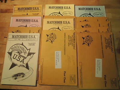  Lote Vintage de Revista de Colecionador Charles Mack Matchbox EUA Alguns Selados - Imagem 1 de 4