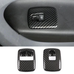 Carbon Fiber ABS Window Lift Switch Panel Trim For Mercedes-Benz Smart 2015-2020 - Bild 1 von 10