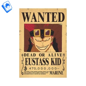 One Piece Poster EUSTASS KID 42x28,5 cm Kraftpapier Gelb - Bild 1 von 4