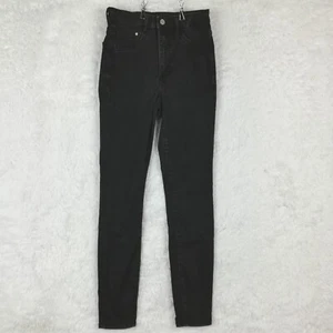 Jeans donna H&M & Denim jeggings nero denim vita alta elasticizzato 27 - Foto 1 di 12
