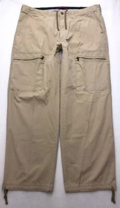 Z329 Tommy Hilfiger Military Fatigue Khaki Cargohose Gr. 36 (Maße 37x31") - Bild 1 von 12