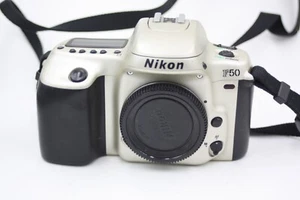 Nikon F50D Analog SLR 35mm Film Camera Body - Champagne - Picture 1 of 7