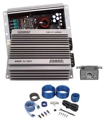 Amplificador Mono Sundown Audio SAEv4-600D 600w RMS 1-Ohm + Kit de Amplificador SAEv4-600.1D Foto 1 de 4