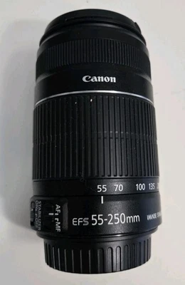 Canon EF-S 55-250mm f/4-5.6 IS Lens Used Great Condition - Image 1 of 4