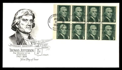 Mayfairstamps US FDC 1939 Thomas Jefferson 1c First Day Cover aau_79439 - Image 1 of 2