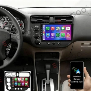 4GB+64GB Carplay For 2016-2020 Honda Civic Car Stereo Radio GPS WIFI Android 15 - Picture 1 of 12