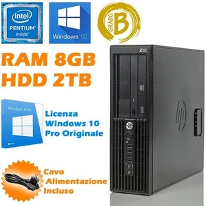 Desktop Computer Workstation HP Z210 SFF Pentium 8GB HDD 2TB RS232 - Bild 1 von 3