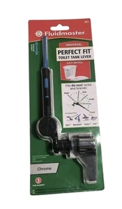 Fluidmaster Toilet Tank Flush Lever Chrome Universal #641 Easy Fit And Install  - Picture 1 of 14