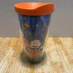 Tervis Peanuts Charlie Brown Halloween Great Pumpkin Linus Snoopy 24oz Used - Picture 1 of 24