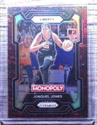 2024 Panini Prizm Monopoly WNBA #45 Jonquel Jones Red Classic Icons Prizms - Image 1 of 2