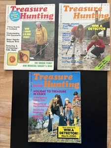 Vintage “Treasure Hunting ” Magazine 1980 Metal Detecting Vol 3 #7,9,10 - Used - Picture 1 of 4