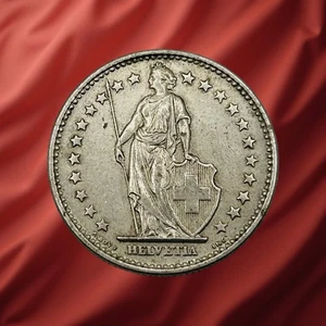 1968 Switzerland 2 Francs - Combined Ship - Picture 1 of 2