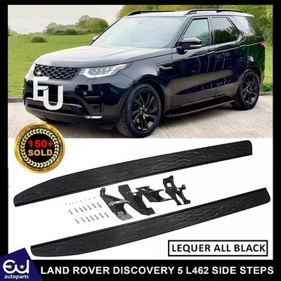 FOR LAND ROVER DISCOVERY 5 L462 SIDE STEPS RUNNING BOARDS 100%  LEQUER BLACK - Image 1 of 4