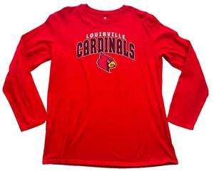 Louisville Cardinals Long Sleeved Red Logo shirt In Great Shape Awesome color - Picture 1 of 7