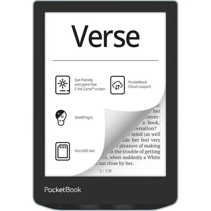 PocketBook Verse lettore e-book 8 GB Wi-Fi Nero, Blu - Immagine 1 di 1