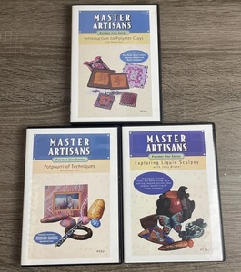 Lot 3 Master Artisans Polymer Clay DVD PC01 PC02 PC13 Donna Kato Jody Bishel OOP - Picture 1 of 3