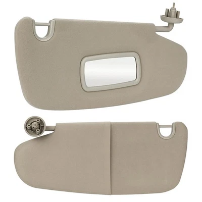 Pair Left & Right Sun Visor Set For 2002-2009 Dodge Ram 1500 2500 3500 Beige Foto 1 de 4