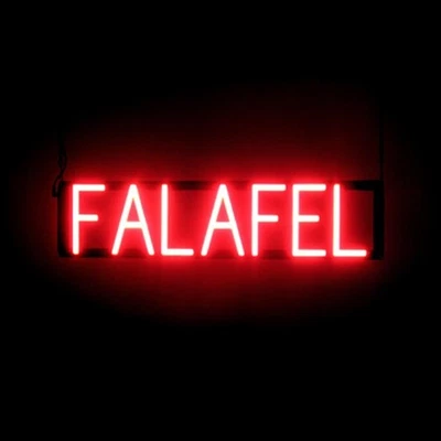 SpellBrite FALAFEL Sign | Neon Falafel Sign Look, LED Light | 26.3" x 6.3" - Image 1 of 4
