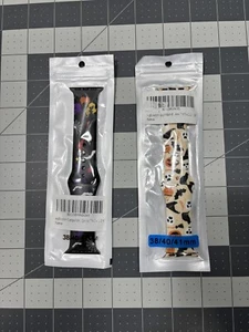 2 Spooky Apple Watch Bands Skull Hocus Pocus Witch Halloween Silicone 38 40 41m - Picture 1 of 10