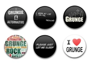 INSIGNIAS DE BOTÓN 25mm 1" x6 escena grunge - Imagen 1 de 1