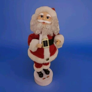 Vintage Animated SANTA CLAUS Lighted Musical Motionette 18" Works *See Video - Picture 1 of 13