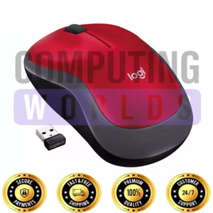 Logitech M185 Wireless Mouse Red 910-003635 - Picture 1 of 10