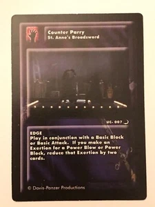 COUNTER PARRY St Annes Broadsword 1E 1st Edition Highlander CCG SAEC Raven - Bild 1 von 1