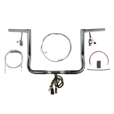Kit Precableado 1 1/4" Cromo 12" Twin Peaks 2008-2013 Harley Street Glide Crus ABS Foto 1 de 2
