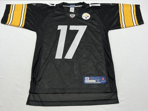 Reebok Pittsburgh Steelers Jersey Adult Men’s Small  #17 Mike Wallace black Cover