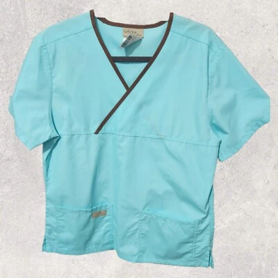 Urbane Ultimate 9577 Sophie Crossover Tunic  Scrub Shirt Medium Seafoam Green - Image 1 of 4