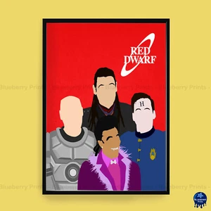 RED DWARF Comedy Characters Home Decor Minimalist Art Poster Print (3 Sizes) - Picture 1 of 6