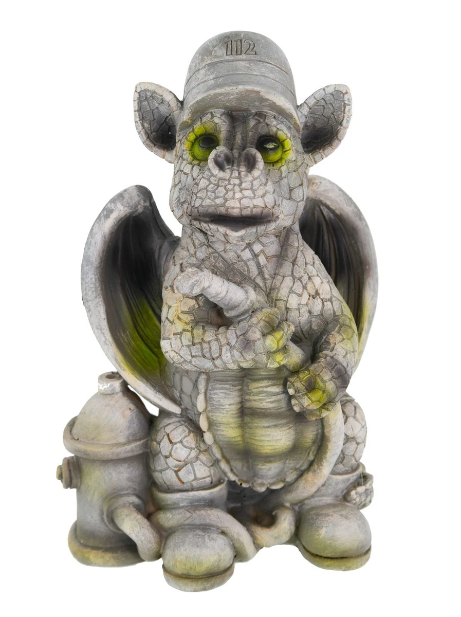 Cyrank Drachen Figur – Niedliche Baby-Drachen Lesebuch Statue, Harz, Ca. 10 X 9 X 6,3 Cm