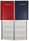 Telephone Address Book A-Z Index Hard Back Cover A5 Address Spiral Bound  