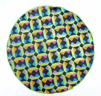 Lord R Colton Masterworks Pocket Round Taormina Black Geo Silk - $75 Retail New - Image 1 of 2