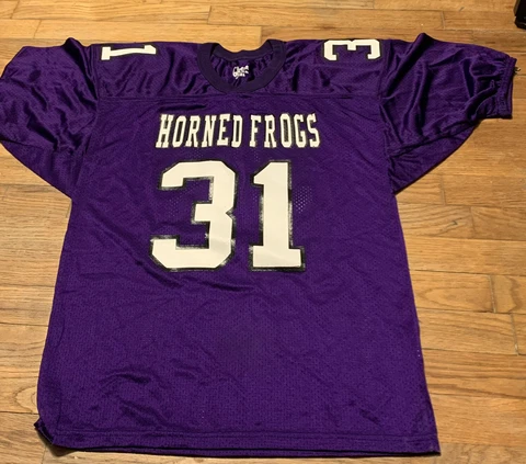 Gator Athletics Youth TCU HORNED FROGS Football Jersey Sz. YL NEW #31 BIG12 Cover