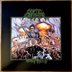 CRYPTIC SLAUGHTER Money Talks LP THRASH METAL Crossover HARDCORE Splatter Vinyl - Picture 1 of 3