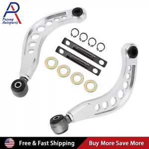 Adjustable Rear Upper Camber Control Arms Kit for Honda Civic 06-11 1.8 Silver - Picture 1 of 10
