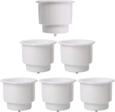 6件装塑料杯饮料罐架带排水船用房车汽车浮筒 — 第 1/4 张图片