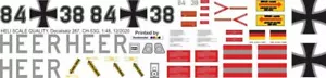 Decal 287 Sikorsky CH-53G Bundeswehr Heer 84+38 - Bild 1 von 2