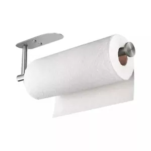 Kitchen Roll Holder Under Cabinet Paper Roll Holder Adhesive Paper Towel - Picture 1 of 7
