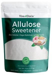 Allulose Sweetener, 5 Lb (2.27 Kg) | Zero Calorie Sugar Substitute | Great for C - Picture 1 of 12