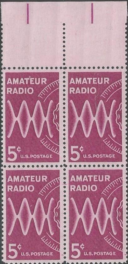 Block of 4 stamps - Scott 1260 - 5 cent - Amateur Radio - 1964 - MNH - Image 1 of 1