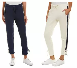 NWT Splendid Women's Mesh Mix Pant Sweatpants White and Navy Size XS S M XL $130 - Picture 1 of 4