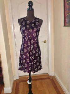 NWOT- Buyer Too! / Purple WIith White Floral Detail Sheath Dress / Size 11 - Picture 1 of 7